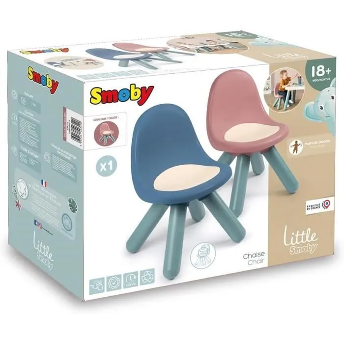 Little Smoby - Chaise enfant rose - Pieds soufflés - Intérieur et Extérieur - Anti-UV-5