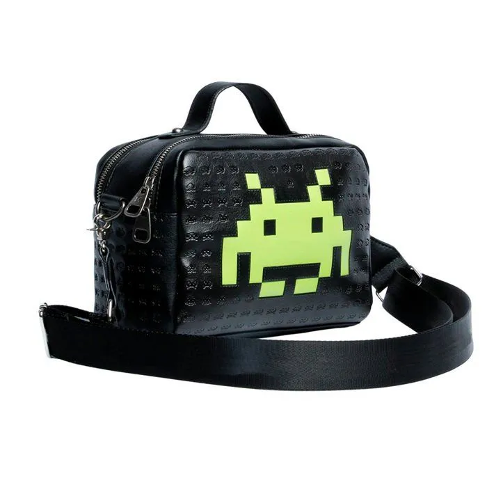 Sac à Bandoulière - Space Invaders - Alien - Noir - Synthétique - Taille Unique-0