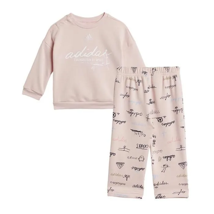 Survêtement - Adidas - IV7056 - Rose - 77% coton - 23% polyester recyclé-0
