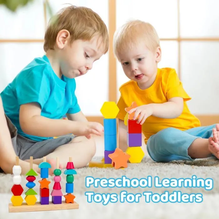 Jouet Montessori Bois 2 en 1,Puzzle Enfant, Jeux d'activité et de Développement. Idéal pour le Jeu Enfant 2-4 Ans-3