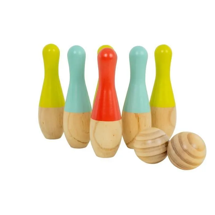 Quilles extérieures - Bois FSC - Multi couleur - Pour enfants - Utilisation extérieure - Mixte-3