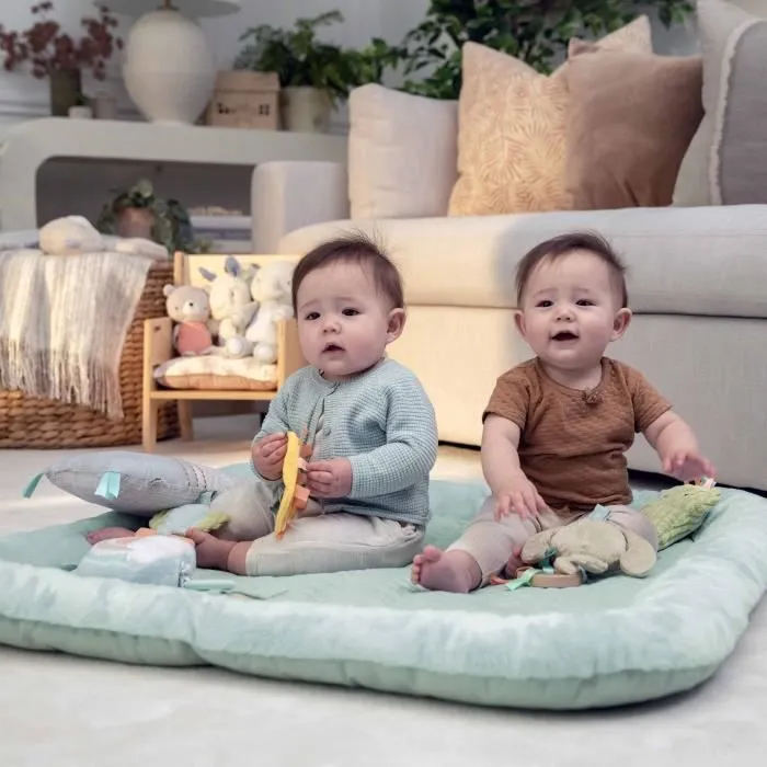 INGENUITY Tapis d'éveil au sol bébé Calm Spring Extra moelleux 6 jouets mutil sensoriels détachable-1