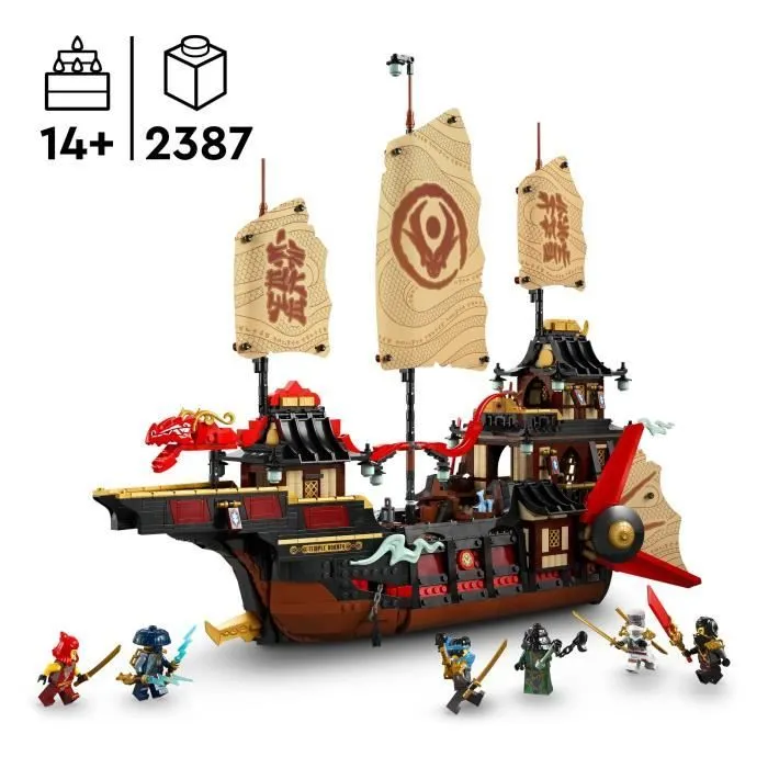 LEGO NINJAGO 71848 Le Temple Bounty - Jeu de construction pour garçon dès 14 ans - Bateau-1