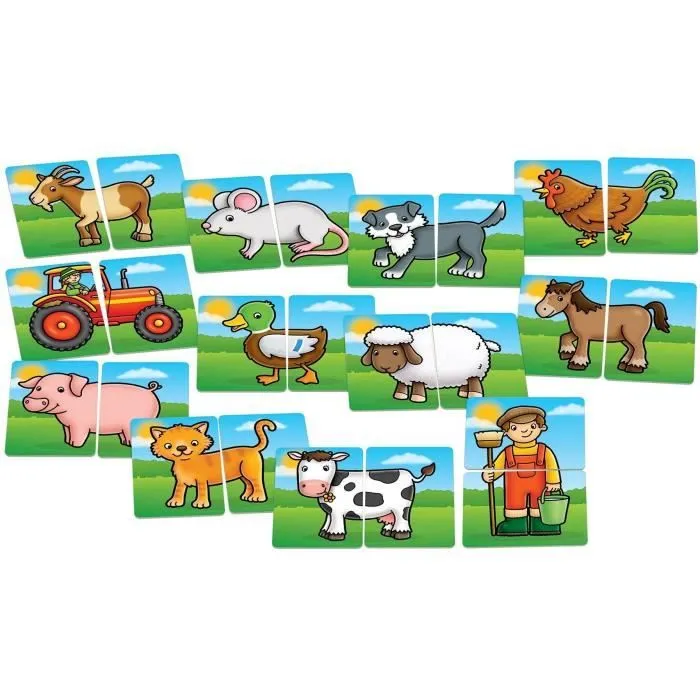 Jeu de paires La basse-cour ORCHARD - Pour enfant de 18 mois et plus - Jeu de société - Mixte - Mémory-1