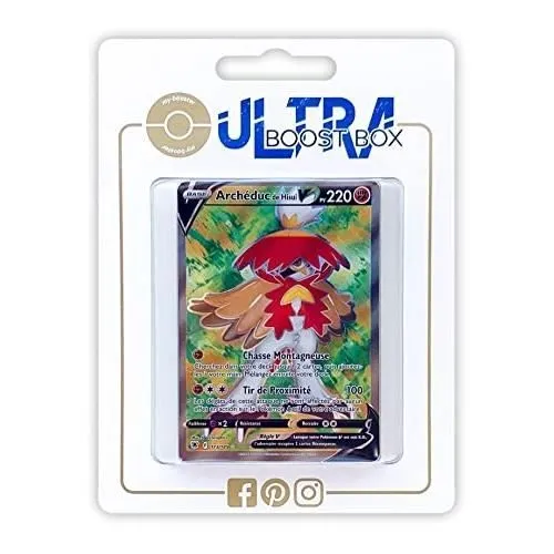 Cartes Pokemon - MY-BOOSTER - ARCHEDUC DE HISUI V 173-189 FULL ART - ULTRABOOST X EPEE ET BOUCLIER 1-0