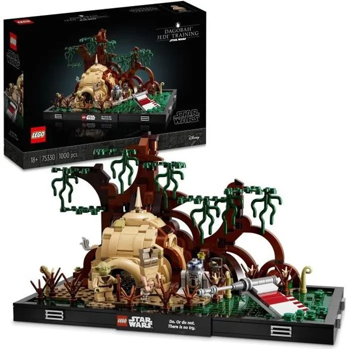 LEGO® Star Wars 75330 Diorama de l’Entraînement Jedi sur Dagobah Maquette pour Adulte-0