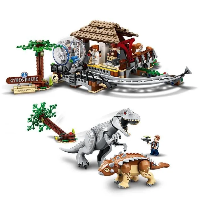 LEGO® Jurassic World 75941 L’Indominus Rex contre l’Ankylosaure, Figurine Dinosaure Jouet Fille et Garçon de 8 ans et plus-1