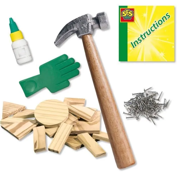 Atelier de menuiserie - SES CREATIVE - Kit complet - Jouets en bois-1