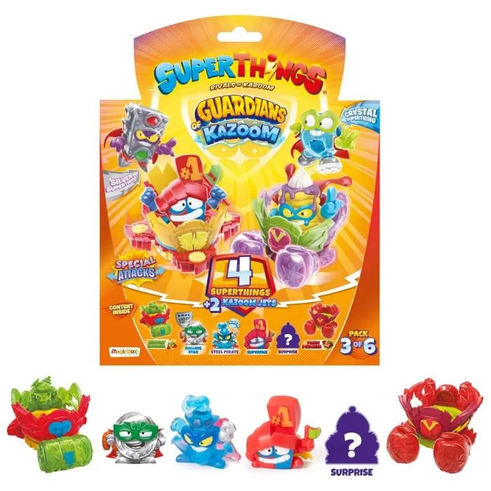 Superthings rivals of kaboom - 6 - PACK CONTENT INSIDE + PANIC PUNCHER SUPERTHINGS SERIE 9-0