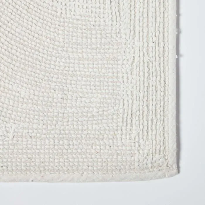 Tapis de bain pur Coton haut de gamme 2 pièces Crème-3