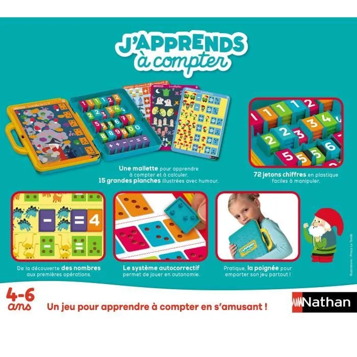 Jeu d'apprentissage - NATHAN - J'apprends à Compter-4