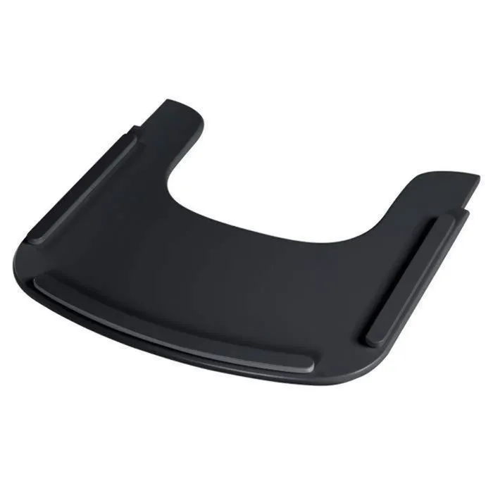ROBA Plateau de Chaise Haute Sit Up Flex - avec Rebords Élevés - Installation et Nettoyage Facile - Bois Laqué Noir-0