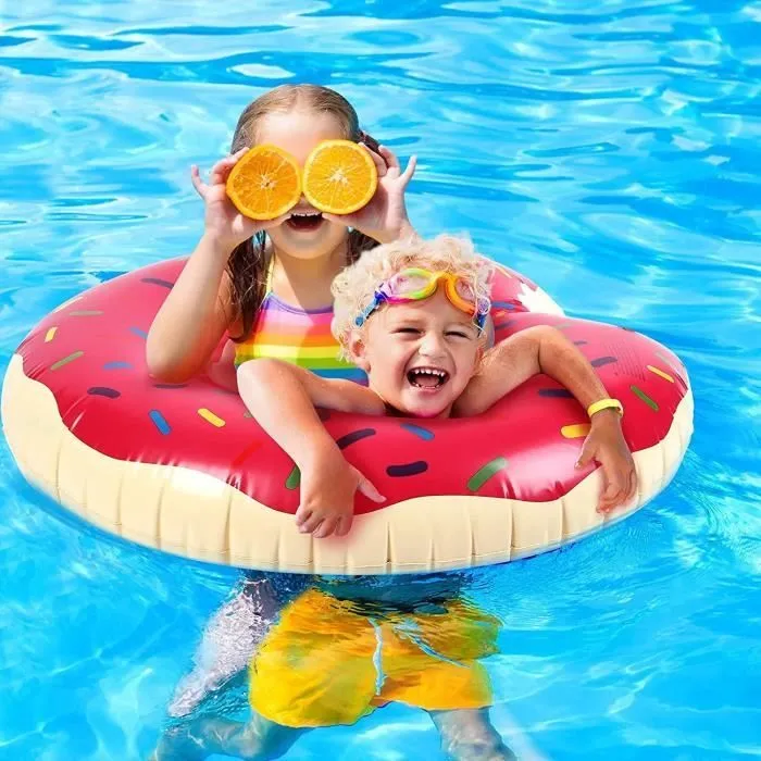 Bouée Donuts, Anneau de Natatioouée d'été Eau Jouet bouée Piscine bouée Gonflable bouet Gonflable Piscine Gonflable pour Piscine184-3