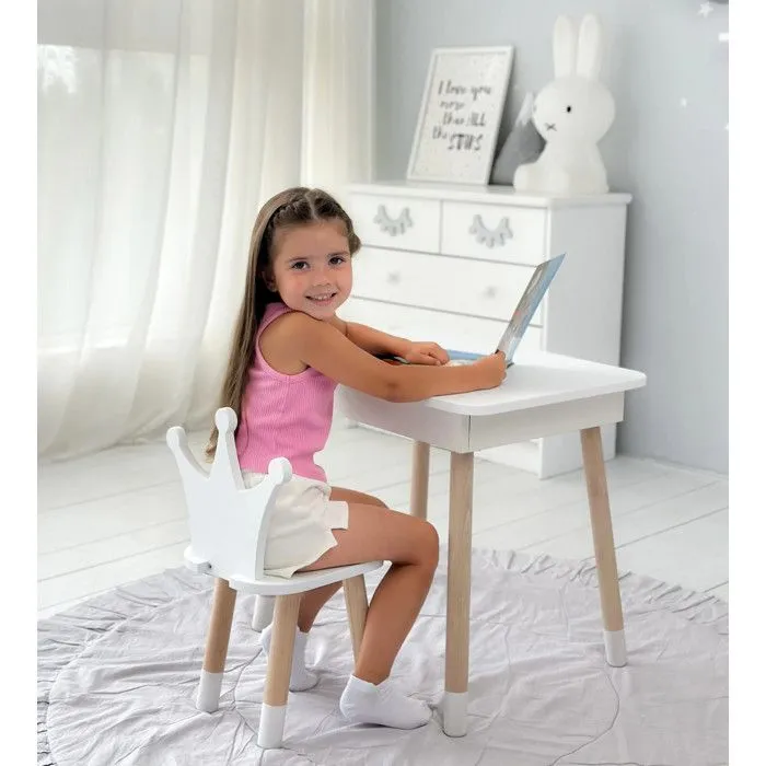 Table scandinave ouvrable avec chaise pour enfant-3