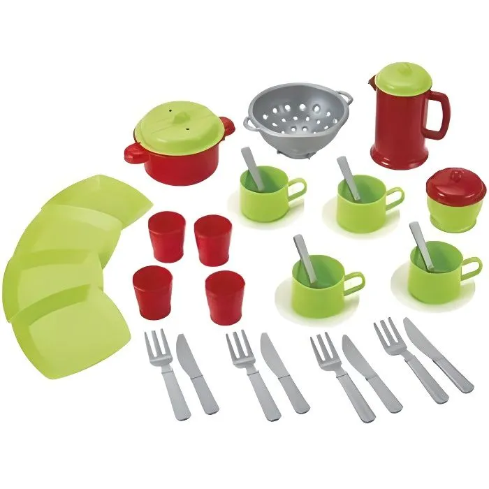 ECOIFFIER 100% CHEF Sac Dinette Bubble Book - 35 accessoires-0