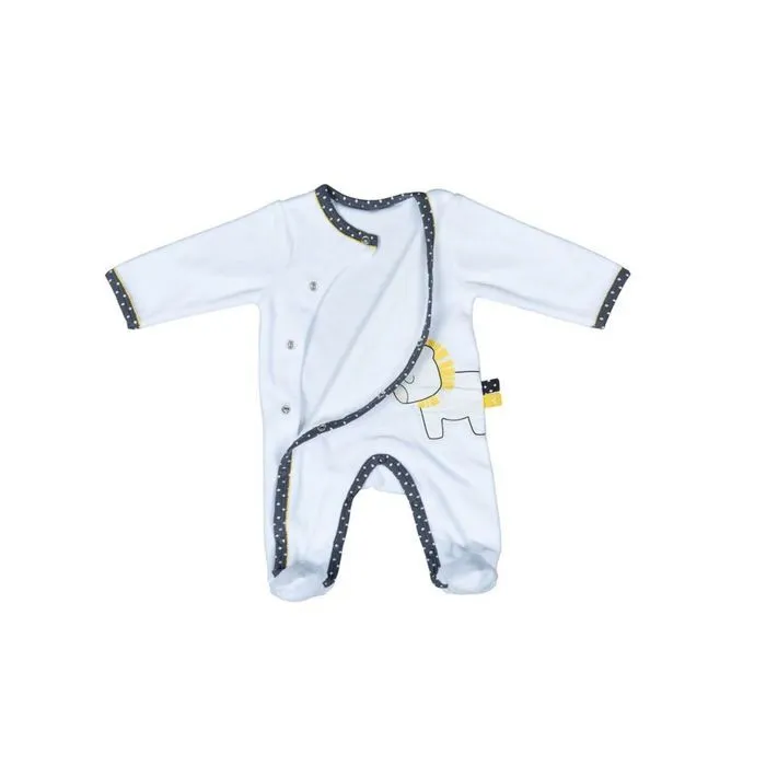 Pyjama bébé à manches longues en velours-2