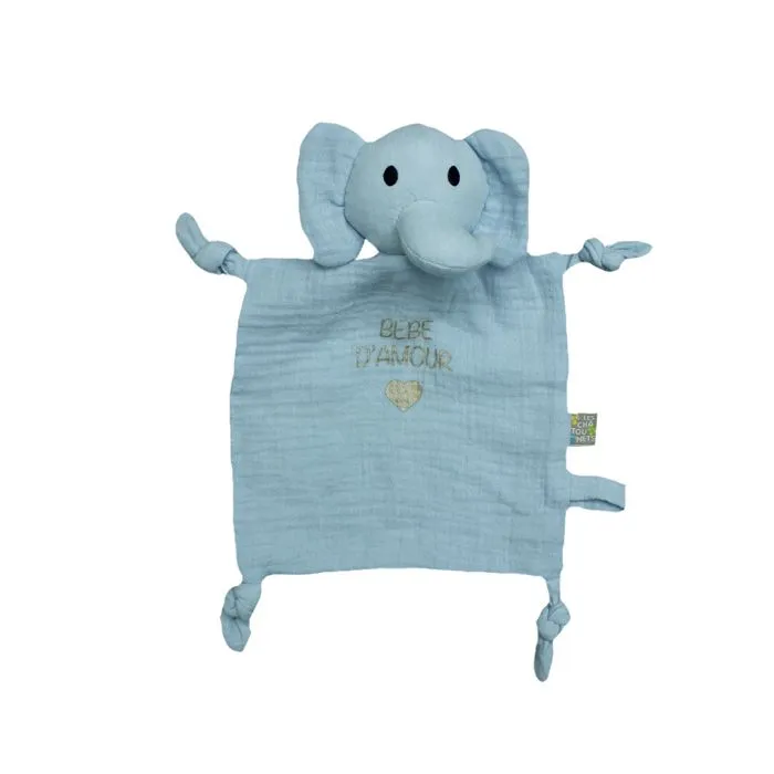 Doudou mouchoir "DODO" Bleu-0