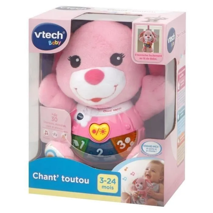 Jouet Peluche - Vtech- Chant'toutou 502355 Rose-3
