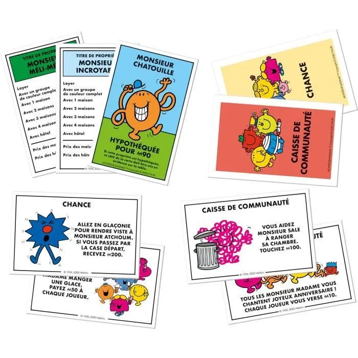 Monopoly Monsieur Madame - Jeu de société - WINNING MOVES - Monopoly mettant en vedette les personnages de Monsieur Madame.-4