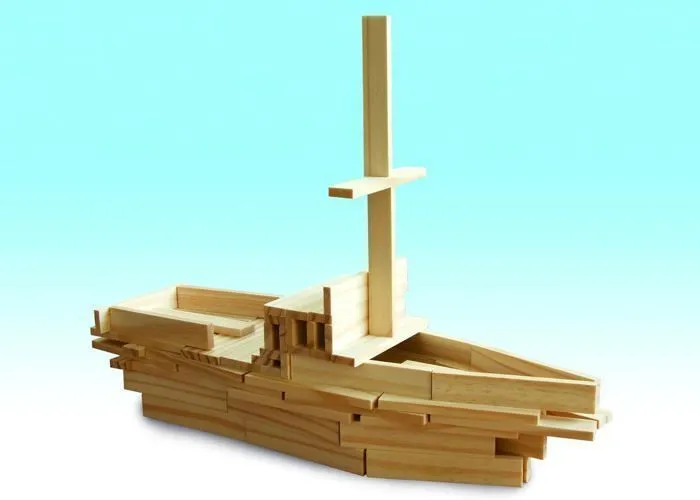Jeu de construction - Milliwood - 75 éléments - Bois naturel - Jouet éducatif - Mixte-3