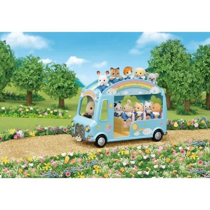 Bus Arc-en-Ciel - SYLVANIAN FAMILIES - Mixte - A partir de 3 ans - Crèche et école-3