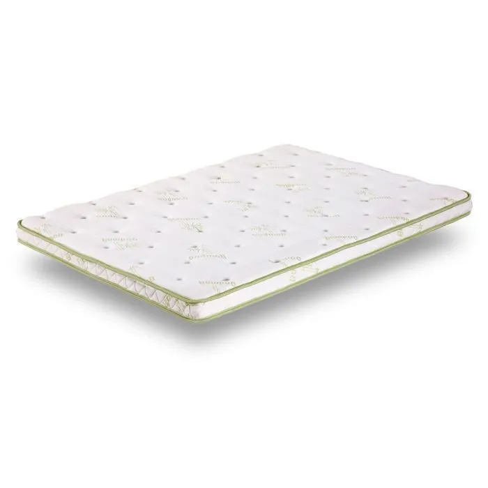 Surmatelas Bambou Soft 140x190 Sampur | Épaisseur 8 cm | Mémoire de Forme | Mousse Haute Résilience | Confort Équilibré et Tonique-1