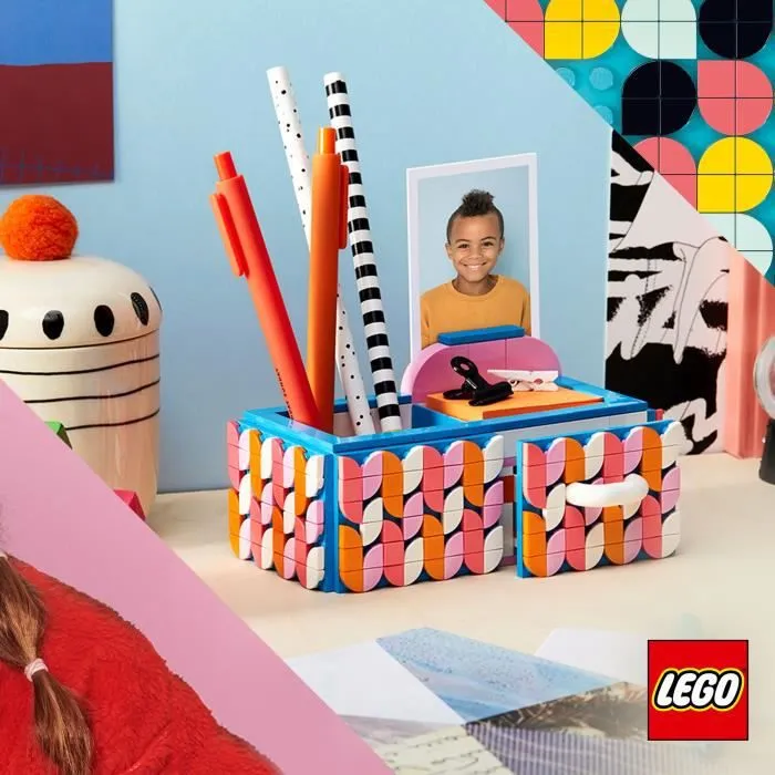 LEGO® DOTS 41907 La Boîte de Rangement, Activité Manuelle, Déco de Bureau, Loisirs Créatifs et Bricolage pour Enfant-4