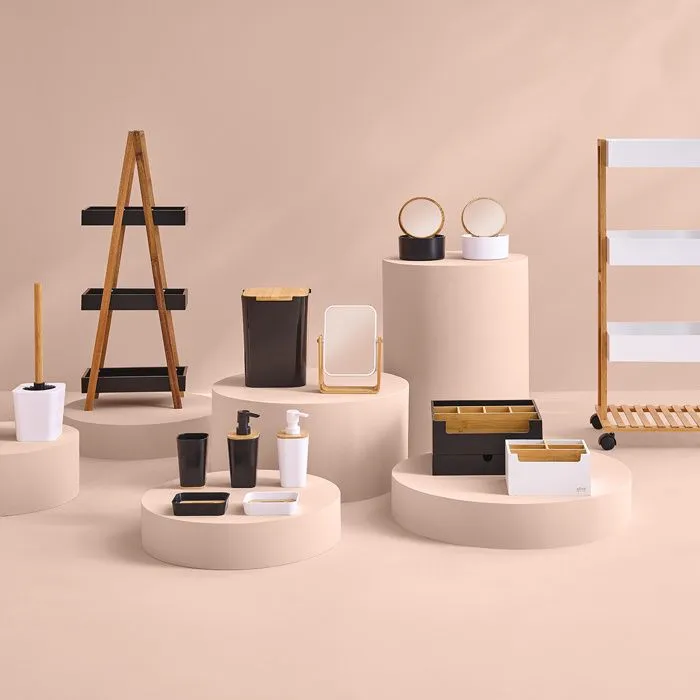 Organiseur - FIVE - Natureo - 5 compartiments - Noir - MDF-3