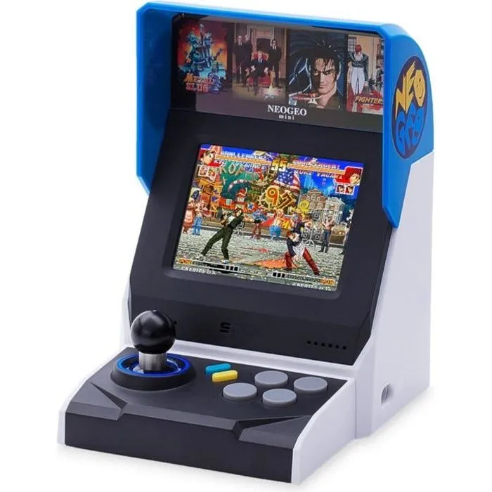 Console Neo Geo Mini Édition Internationale - SNK - 40 jeux - Blanc et noir-0