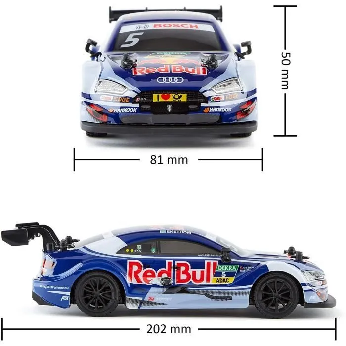 Jouet - CMJ RC Cars - Audi RS5 DTM - Télécommande 2.4Ghz - Échelle 1:24 - Rouge-2