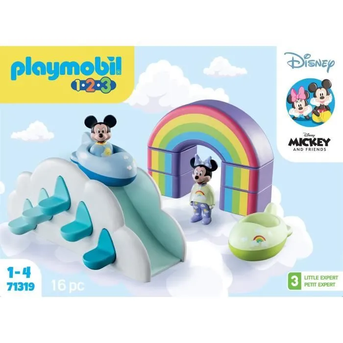 PLAYMOBIL 1.2.3 - Maison des nuages de Mickey et Minnie - Disney - 16 pièces-6