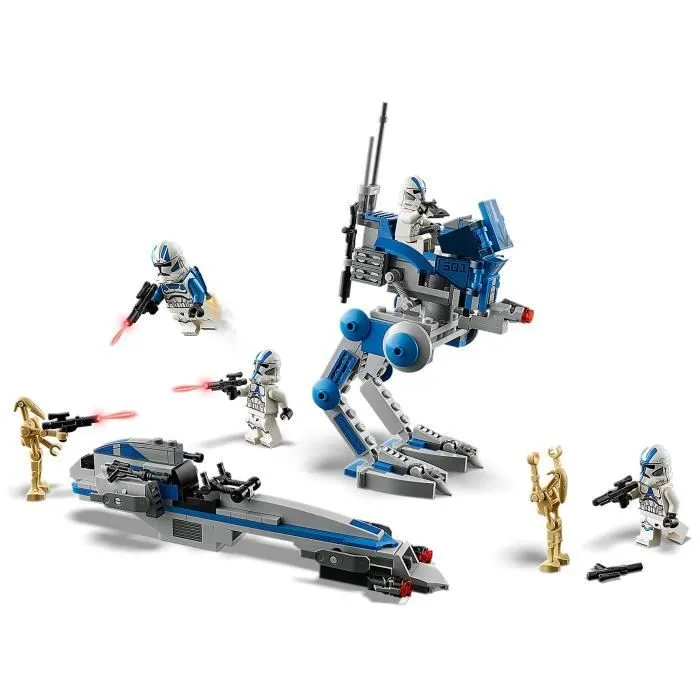 LEGO® Star Wars 75280 Les Clone Troopers de la 501ème Légion, Jouet Enfants 7 Ans, Figurine La Guerre des Clones, avec Marcheur-1