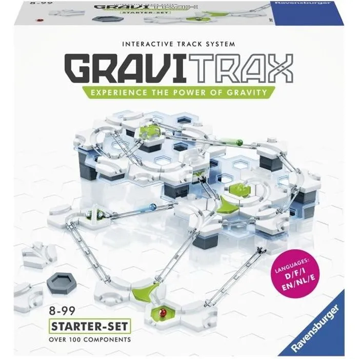 GraviTrax Starter Set - Ravensburger - Circuit de billes créatif - 122 pièces - dès 8 ans-0