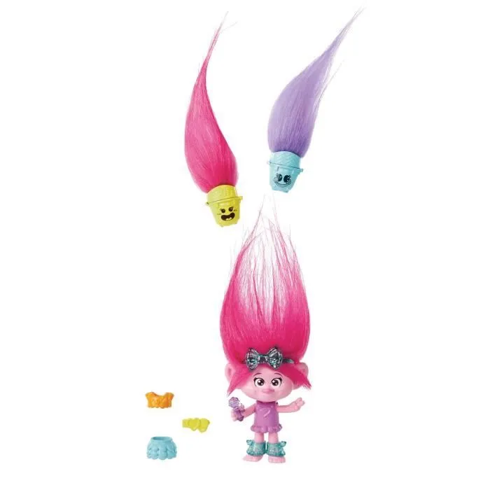 FIGURINE POPPY HAIR POPS - MATTEL - HNF10 - POUPEE MANNEQUIN TROLLS-2