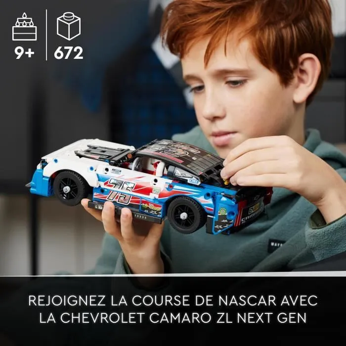LEGO® Technic 42153 Chevrolet Camaro ZL1 NASCAR Next Gen, Maquette de Voiture de Sport-3