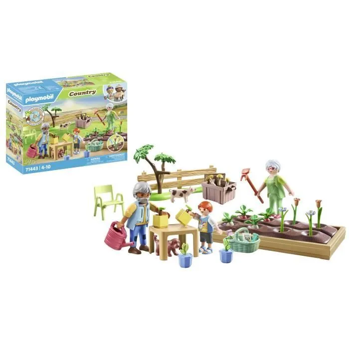 PLAYMOBIL 71443 Grands-parents et potager - Country - Dès 4 ans-4