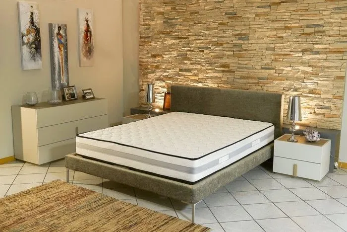 Matelas 80x190 cm face de contact Mousse Mmoire de Forme 50 Kg-m3 - Ferme - epaisseur 23 cm Protge Matelas King Memory-0