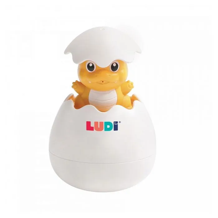 Jouet de Bain pour Bébé - LUDI - Œuf de Bain Magique - Blanc - À Partir de 10 Mois-1