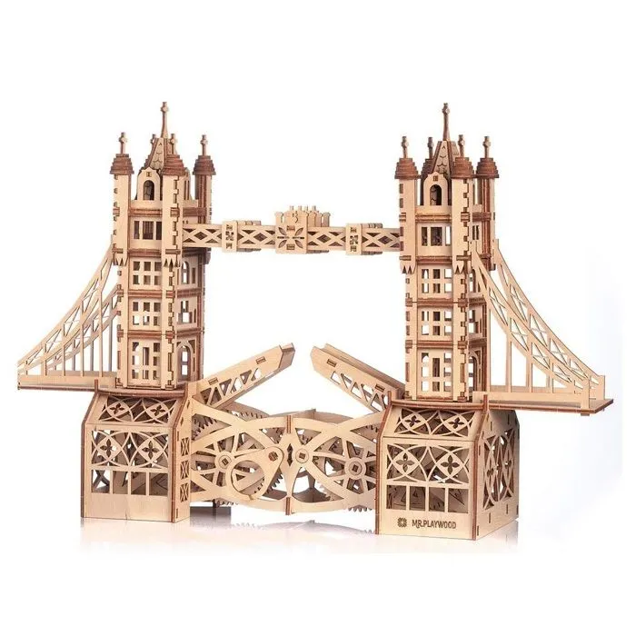 Mr. PlayWood Kit de maquette Pont de la tour Bois 312 pcs-0