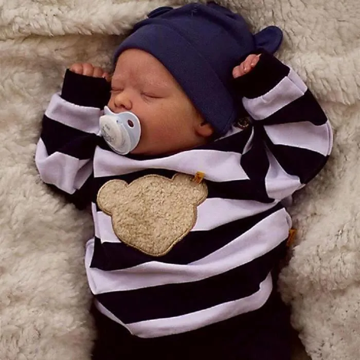 40cm corps premie bebe poupée reborn darren sommeil réaliste toucher doux bébé 3d peau visibile veines art poupée-1