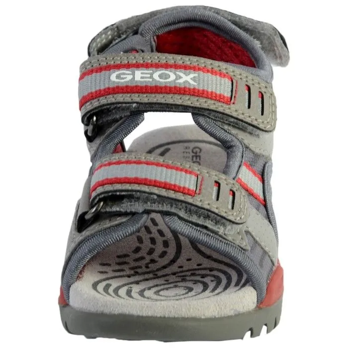 Sandales Garçon - Geox - Borealis - Gris - Scratch - Confortable-3