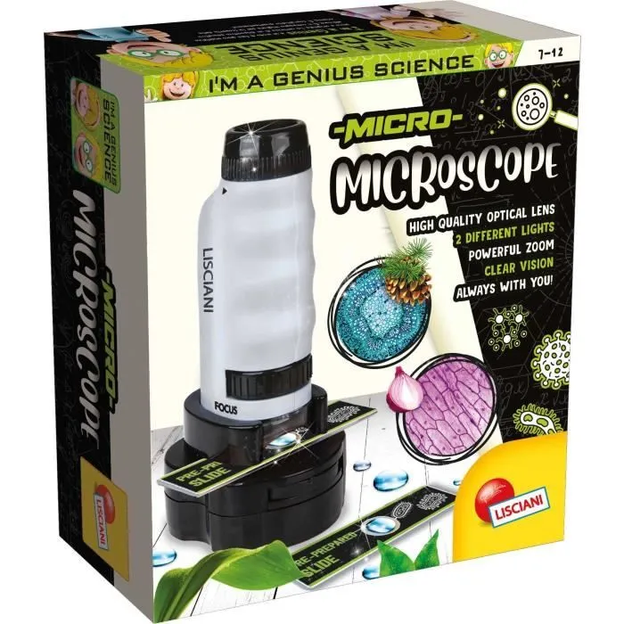Microscope Portable - I'M A GENIUS - Grossissement puissant-0