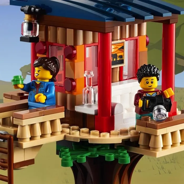 LEGO® Creator 3-en-1 31116 La Cabane dans l’Arbre du Safari, Jouet, Bateau, Avion et Figurines-2