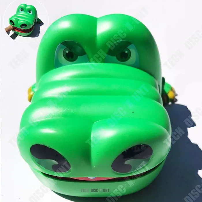 Jouet Crocodile - Tech Discount - Truc Crocodile Mordant - 13x10cm - Plastique - 2 joueurs ou plus-0