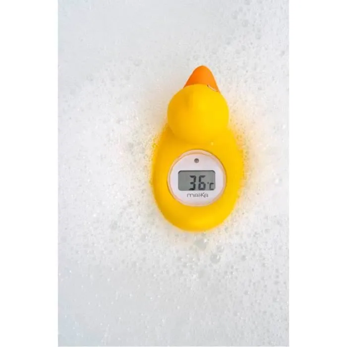Thermomètre de bain Canard jaune - MAÏKA - Indicateur de température - Large écran digital-1