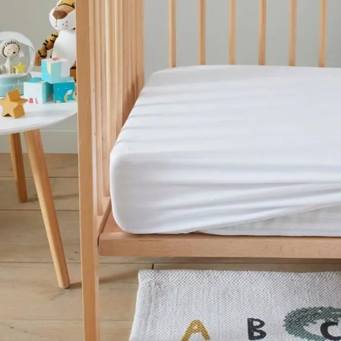 Drap housse imperméable pour lit cododo - P'TIT DODO - 50 x 85 cm - Blanc-2