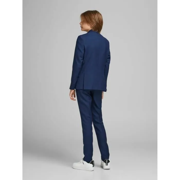 Blazer enfant - Jack & Jones - Medieval Blue - Simple boutonnage - Coupe slim - Doublé-3