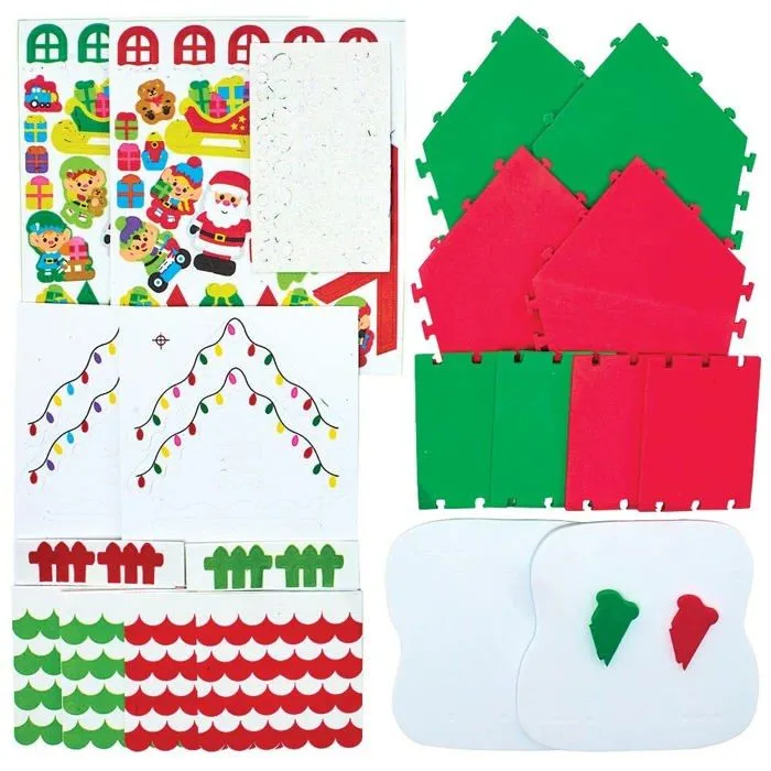 Baker ross - FX281 - Atelier du Pere Noel a Construire - Lot de 2, Jouet de Construction Enfant ()-1