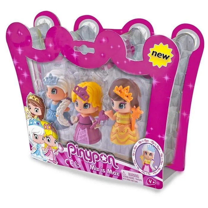 Figurines Pinypon Princesses - Pack de 3 - FAMOSA - Mix is Max - Accessoires inclus-2