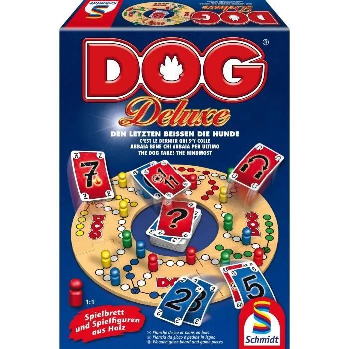DOG Deluxe - Jeux de Société - SCHMIDT SPIELE - Vivez des parties de DOG encore plus palpitantes avec cette édition Deluxe !-0
